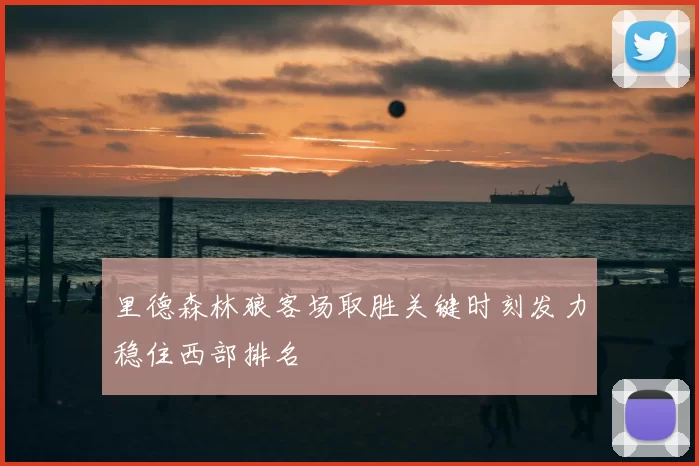 里德森林狼客场取胜关键时刻发力稳住西部排名