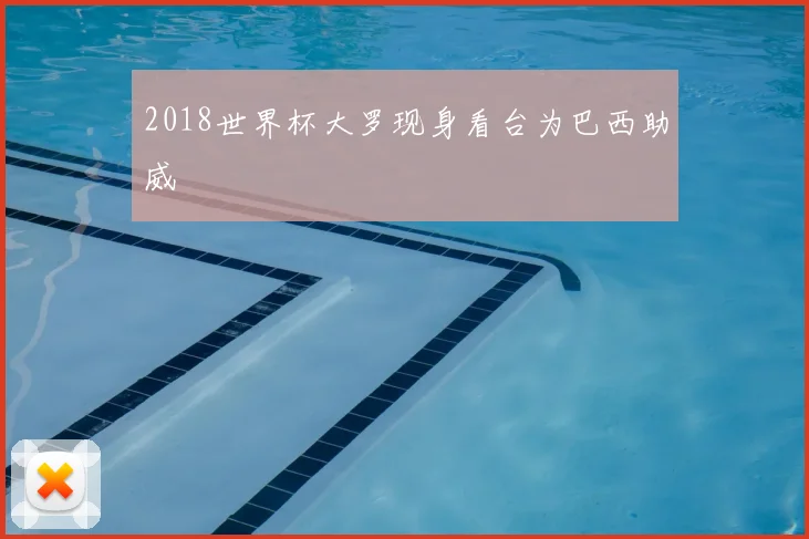 2018世界杯大罗现身看台为巴西助威